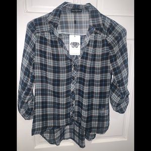Plaid Button Up Top